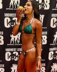 Affordable green competition bikini (CB544)