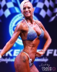 Blue Ombre Crystal Competition Bikini (CB202)