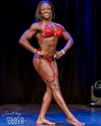Bright Red Figure/Physique Competition Suit (FS433)
