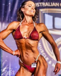 Dark Red Bikini Competition Suit (CB671)