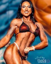 Dark Red Crystal Competition Bikini (CB646)