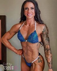 Green Blue Competition Bikini (CB798)