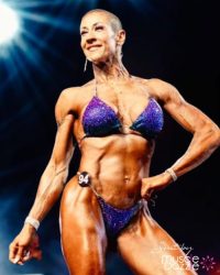 Purple and Teal Competition Bikini (CB854)