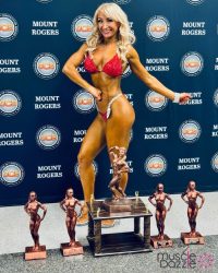 Red bikini competition suit (CB433)
