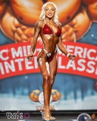 Red bikini competition suit (CB433)