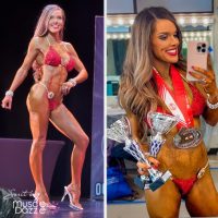 Red bikini competition suit (CB433)