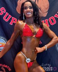Red bikini competition suit (CB433)