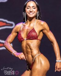 Red bikini competition suit (CB433)