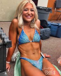 Sapphire Blue Figure Competition Suit (FS505)