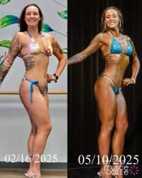 Teal Hologram Competition Bikini (G06)