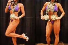 Purple and Teal Competition Bikini (CB854)