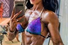 Purple and Teal Competition Bikini (CB854)