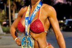 Red bikini competition suit (CB433)