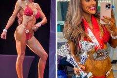 Red bikini competition suit (CB433)