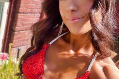 Red bikini competition suit (CB433)