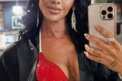 Red bikini competition suit (CB433)