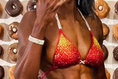 Red Ombre Figure Competition Suit (FS106)