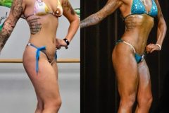 Teal Hologram Competition Bikini (G06)